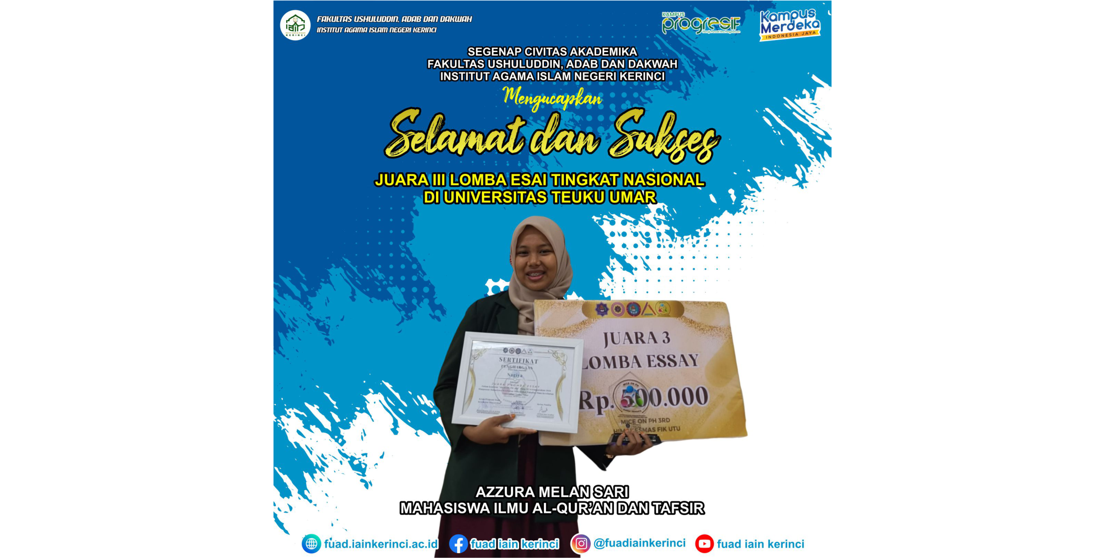 Mahasiswa IAT ukir prestasi tingkat nasional